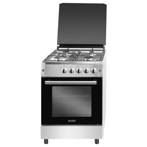 Cocina SVAN SVK6601GX 4 fuegos 62 litros butano Inox