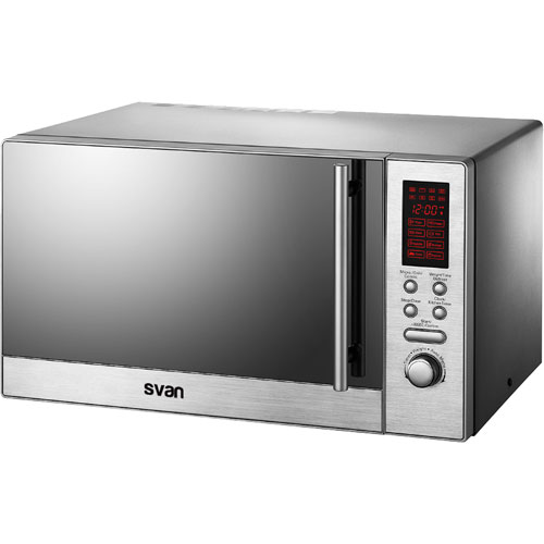 Microondas SVAN SVMW823GDX 23 litros 800W Grill 1000W Plata