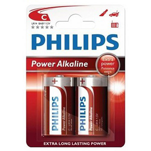 Pila alcalina Philips LR14 2 unidades