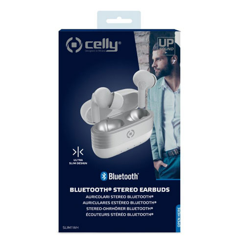 Auriculares Celly SLIM1WH bluetooth blanco