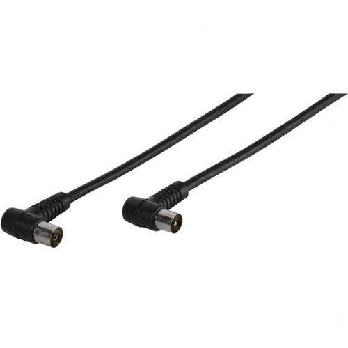 Cable de antena Vivanco 48030 acodado de 1,5 metros negro