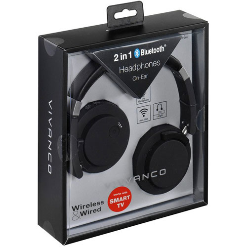 Auricular Vivanco BTHP 260 Ref. 37578 Bluetooth y cable