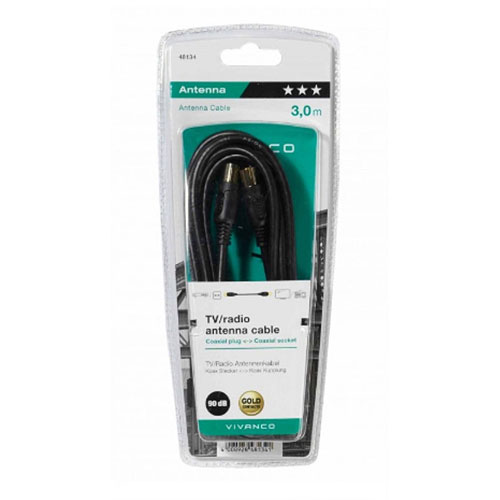 Cable de antena Vivanco 48134 3 metros