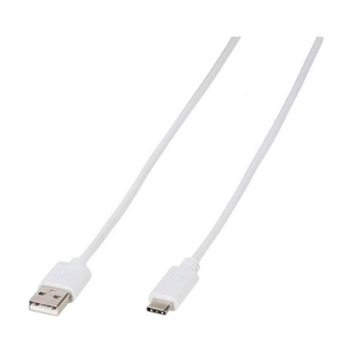 Cable Vivanco 39452 USB C 1 metro blanco