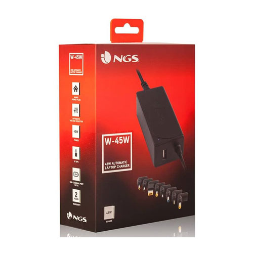 Cargador para portátil NGS W-45W 45W