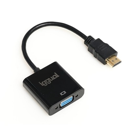 Adaptador HDMI a VGA + audio IGGUAL IGG317303