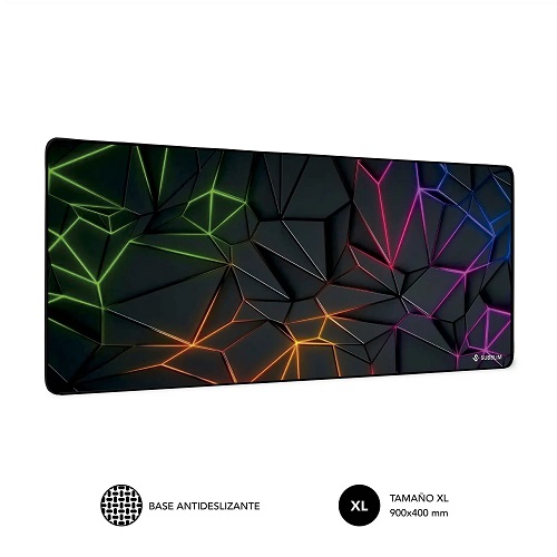Alfombrilla para ratón Subblim Neon Obisidan XL