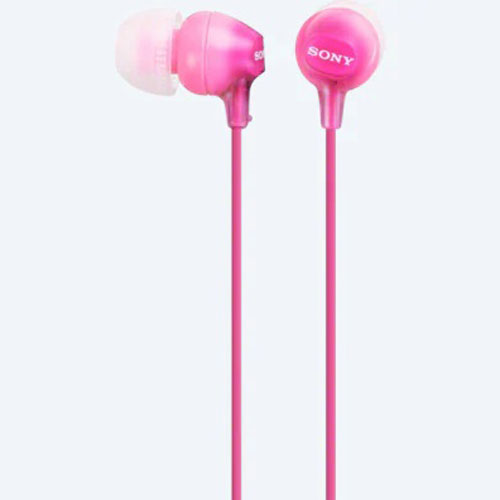 Auricular Sony MDR-EX15APP rosa con cable