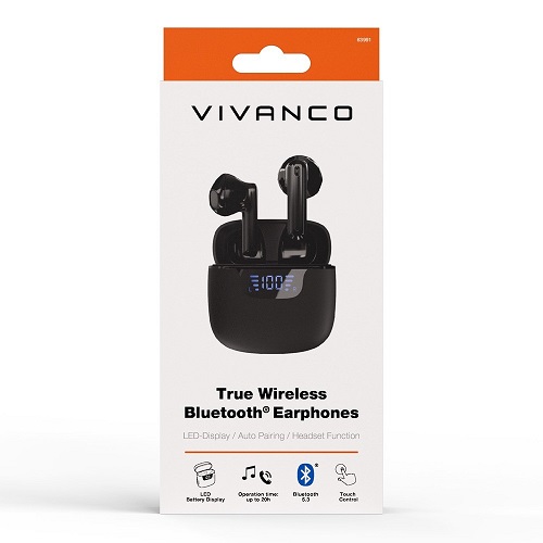Auricular Vivanco True LED NE 63991