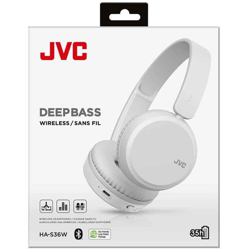 Auriculares de diadema JVC HA-S36W Blanco