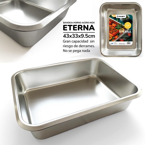 Bandeja para horno de acero inoxidable PAMEX Eterna