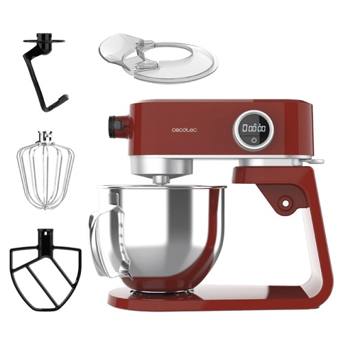 Batidora amasadora Cecotec Twist&Fusion 4000 Luxury Red 5,2 litros 800W ref.04170