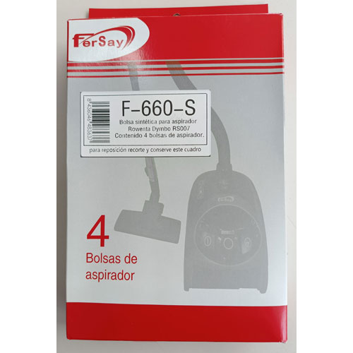 Bolsa aspirador Rowenta Dymbo RS-007 Fersay F-660S