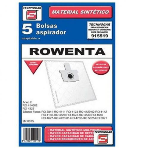 Bolsa de aspirador Tecnhogar Rowenta 915519 Silence