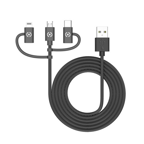 Cable Celly USB USB3IN1BK