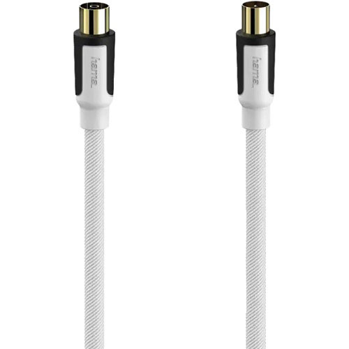 Cable de antena HAMA 100db 3 metros Blanco