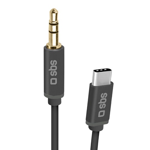 Cable de audio USB-C a Jack 3,5mm SBS TECABLE35TYCK 1 metro