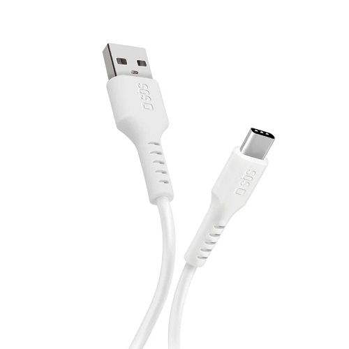 Cable de datos y carga USB-A - USB-C de 1 metro SBS TECABLEMICROC10W