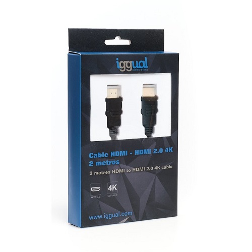 Cable IGGUAL HDMI 2.0 4K 2 metros IGG317778
