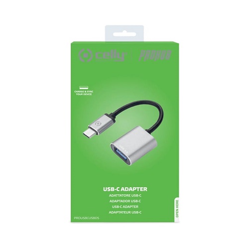 Cable OTG USB-C a USB-A Celly PROUSBCUSBDS