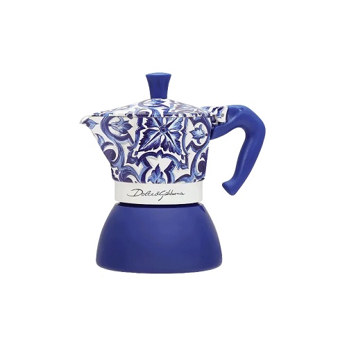 Cafetera Bialetti Moka Dolce&Gabanna inducción 6 tazas Blue