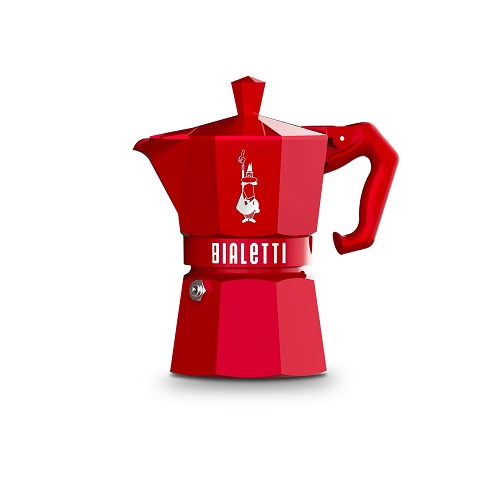 Cafetera Bialetti Moka Exclusive 3 tazas Red