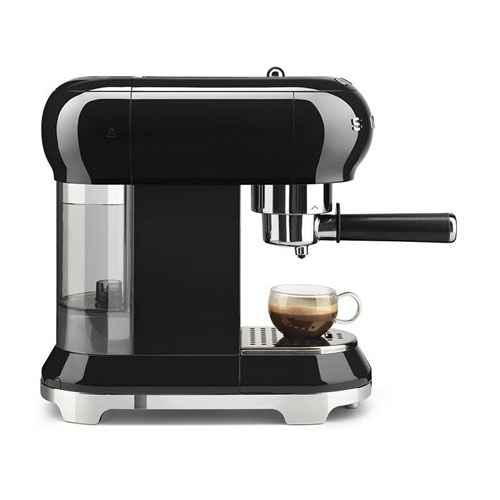 Cafetera express Smeg ECF01BLEU 50 style negra 15 Bar