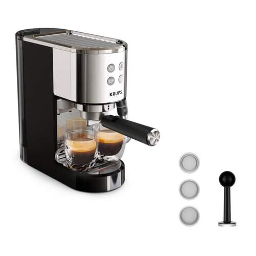 Cafetera Krups KP444C Virtuoso Inox 1 litros 15 Bar