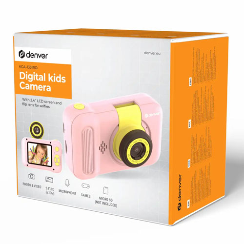 Cámara de fotos para niños Denver KIDS KCA-1351RO Rosa