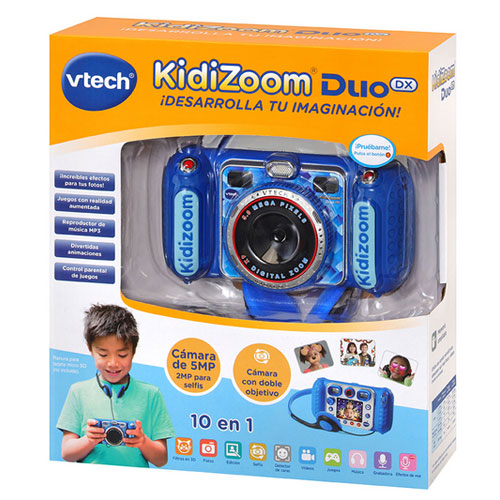 Cámara de fotos para niños VTECH KIDIZOOM DUO DX 10 azul