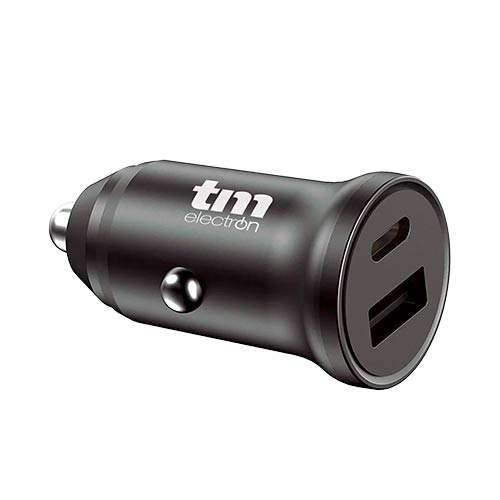 Cargador de coche TM USB A - Tipo C TMUAD105 38W