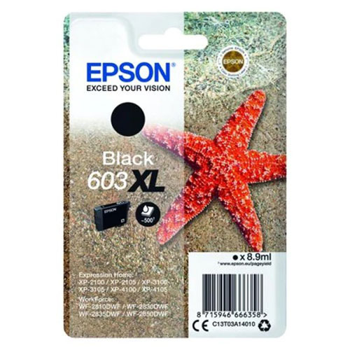 Cartucho tinta Epson 603 XL Negro