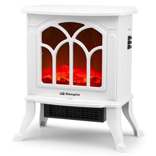 Chimenea eléctrica Orbegozo CM 9021 1500W blanca