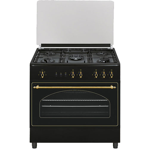 Cocina de gas butano Vitrokitchen RU9060B 5 fuegos
