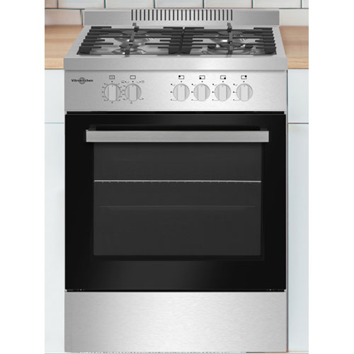 Cocina de gas natural Vitrokitchen PF 6060 IN 60x60 cms 4 fuegos 55 litros