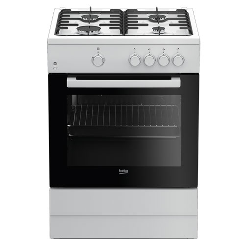 Cocina gas butano Beko FBG62000WL 4 fuegos Blanco