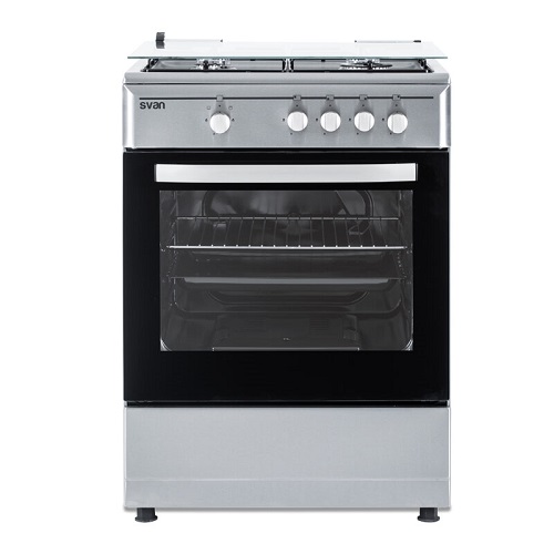 Cocina gas butano SVAN SKG4601X 4 fuegos 59 litros Inox