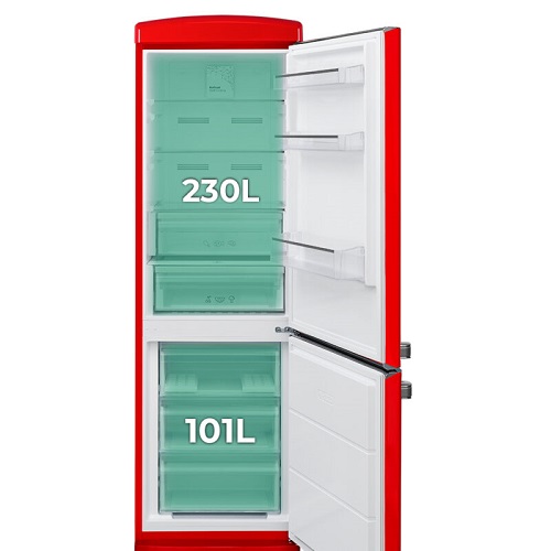 Combi SVAN SC19600ESFRR No Frost 190x60 E Rojo