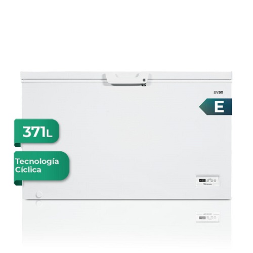 Congelador horizontal SVAN SCH4001EDC 371 litros E Blanco