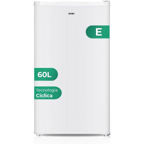 Congelador vertical SVAN SCV85502E Cíclico 60 litros E Blanco