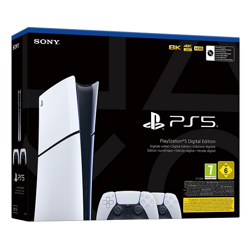 Consola Playstation 5 Slim digital + 2 mandos