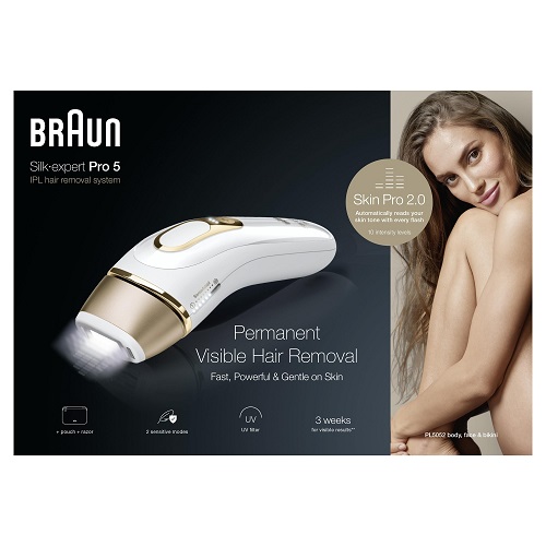 Depiladora de luz pulsada Braun Silk-expert Pro 5 PL5052