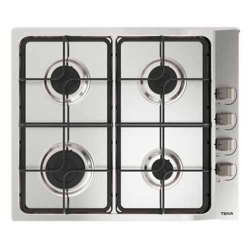 Encimera de gas natural Teka E/60.3 40 NAT Ref. 112620018  4 Fuegos 60cms Inox