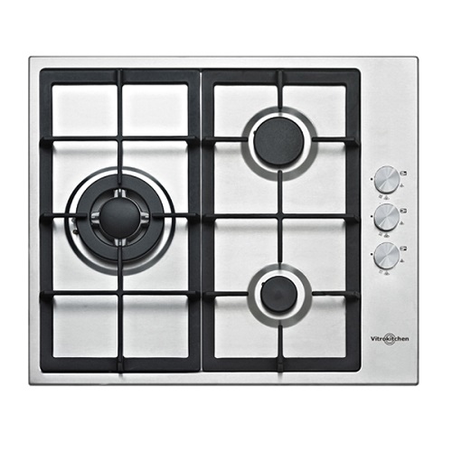 Encimera de gas natural Vitrokitchen EN636LIN 3 fuegos