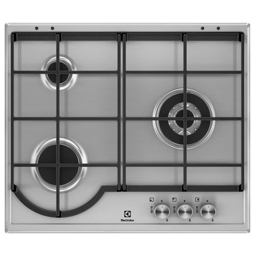 Encimera Electrolux EGH6333BOX Natural Butano 3 fuegos