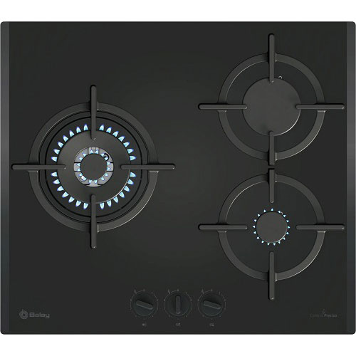 Encimera gas butano Balay 3ETG663RB 3 fuegos 60 cms
