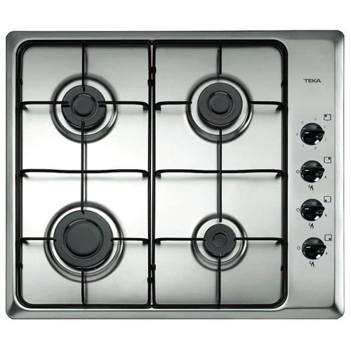 Encimera Teka HLX 60 4G AL 4 fuegos gas butano 50x58 cm Inox