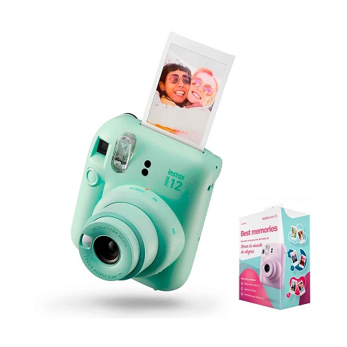Fujifilm Kit Cámara Instax Mini 12 mint green