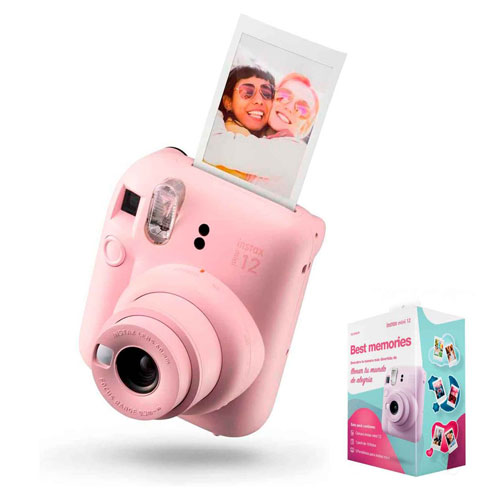 Fujifilm Kit Cámara Instax Mini 12 pink