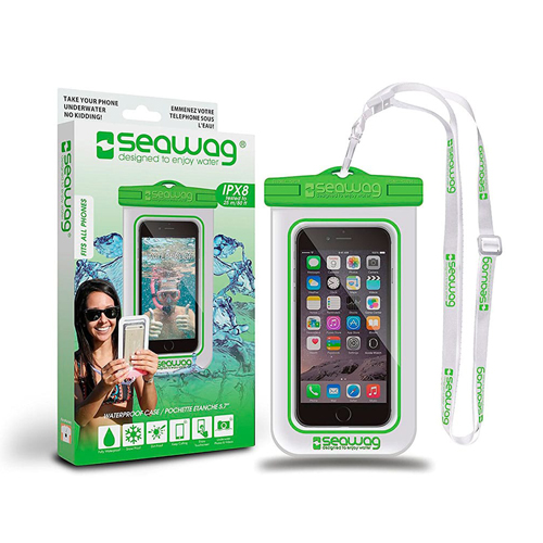 Funda acuática sumergible para smartphone Seawag P171055 blanco/verde